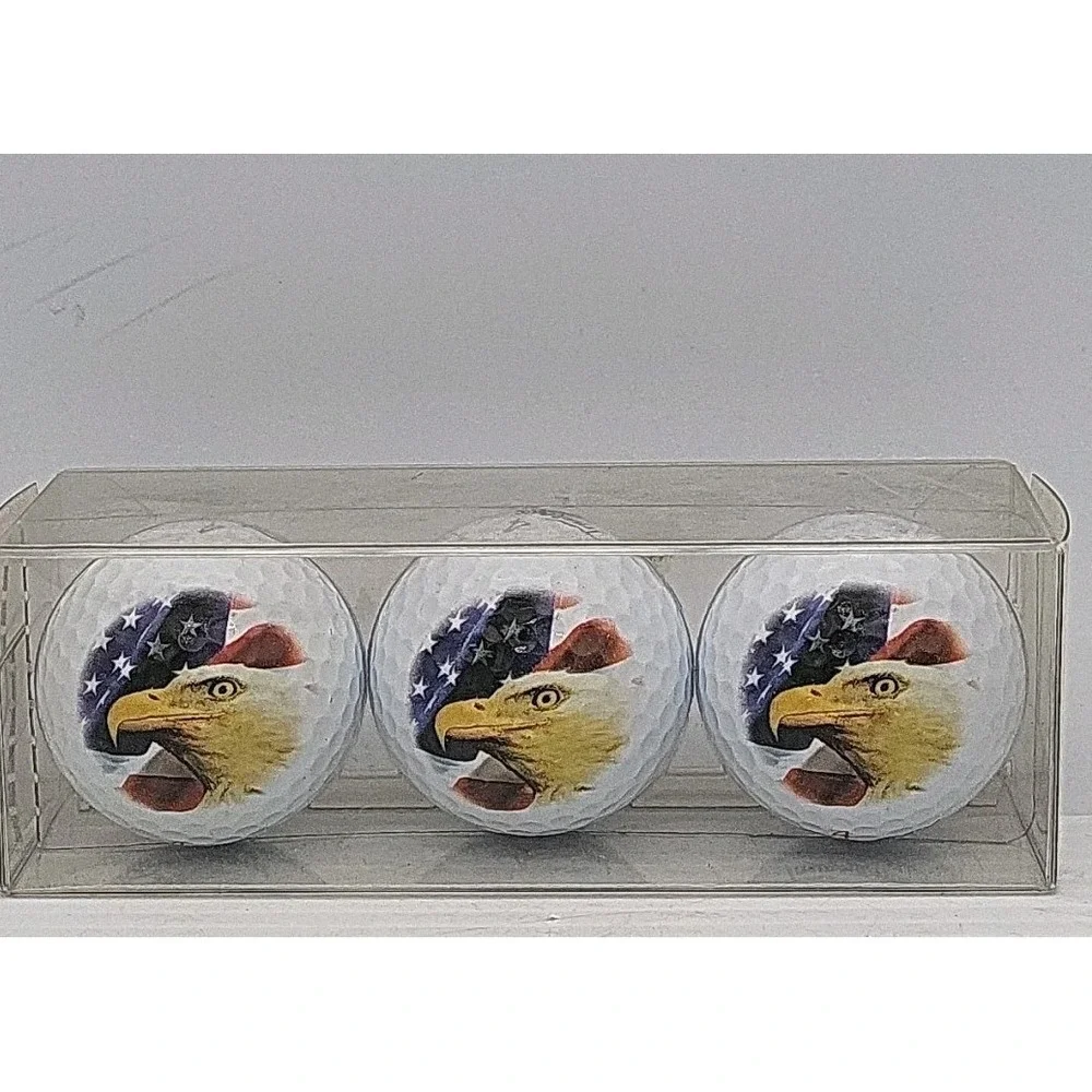 Set Of 3 Tournament Plus Golf Balls With‎ Eagle And Flag